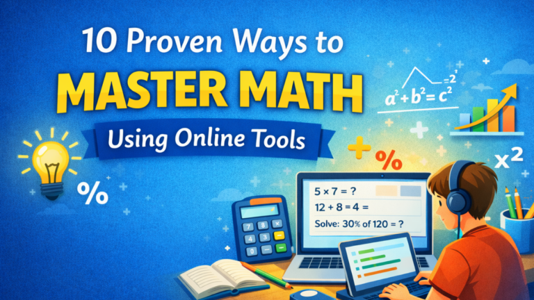 10 Proven Ways to Master Math Using Online Tools